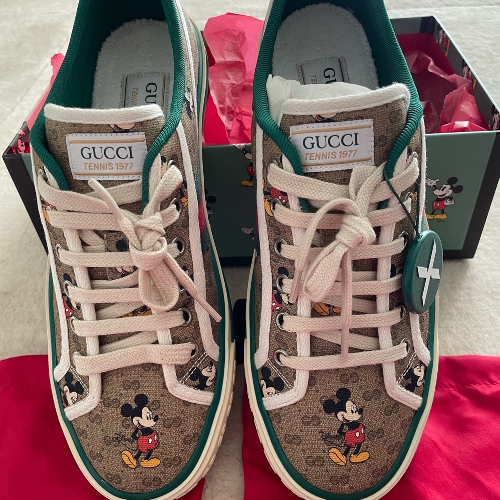 Brand-new never been worn limited edition Disney Gucci Sneakers
